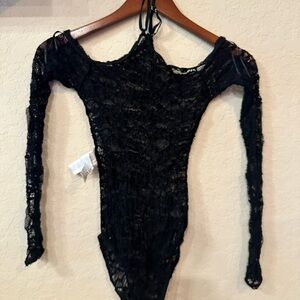 Zara Black Chemise Intimates & Sleepwear